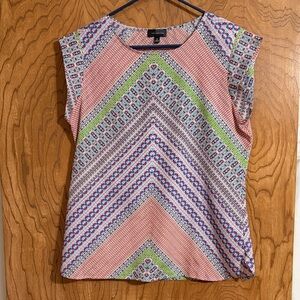 The Limited Multicolor Chevron Blouse